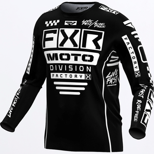 FXR Podium Gladiator MX Jersey - Black/White